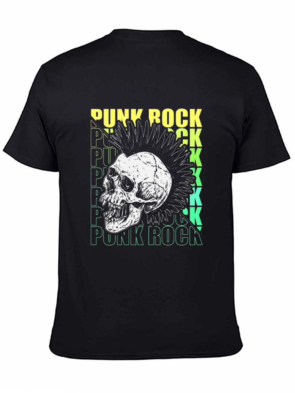 Punk Rock Skull Graphic Tee