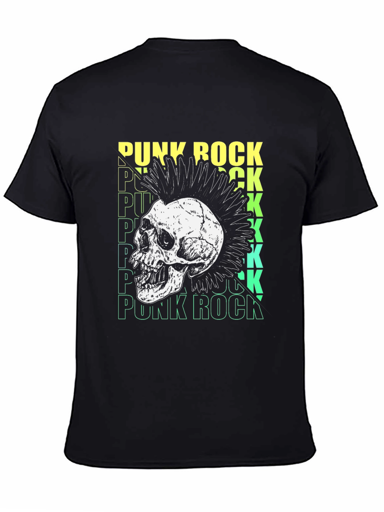 Punk Rock Skull Graphic Tee