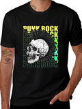 Punk Rock Skull Graphic Tee