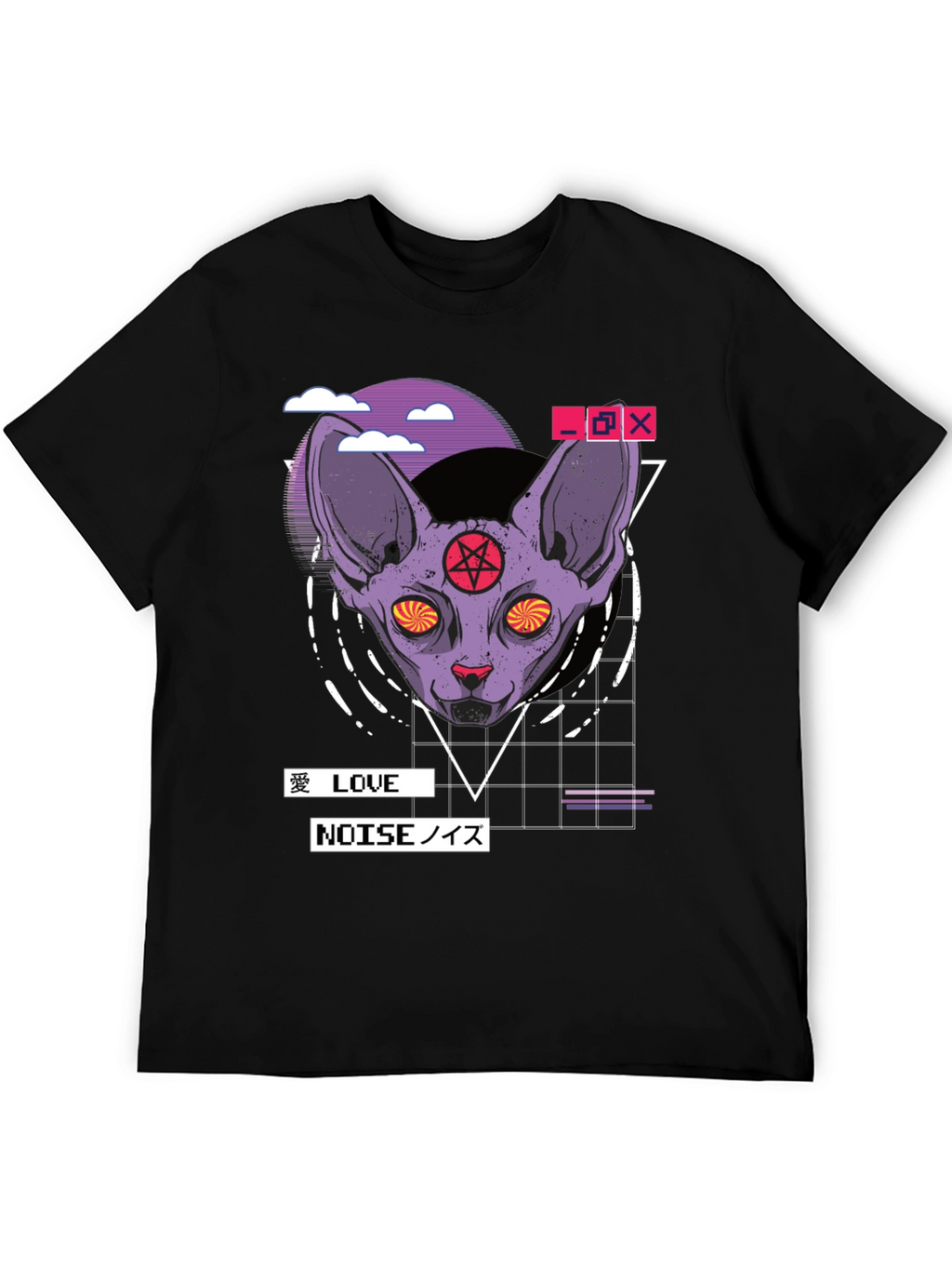 Occult Cat Graphic Tee - Edgy Aesthetic T-Shirt