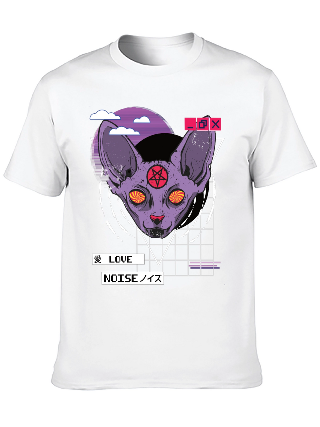 Occult Cat Graphic Tee - Edgy Aesthetic T-Shirt