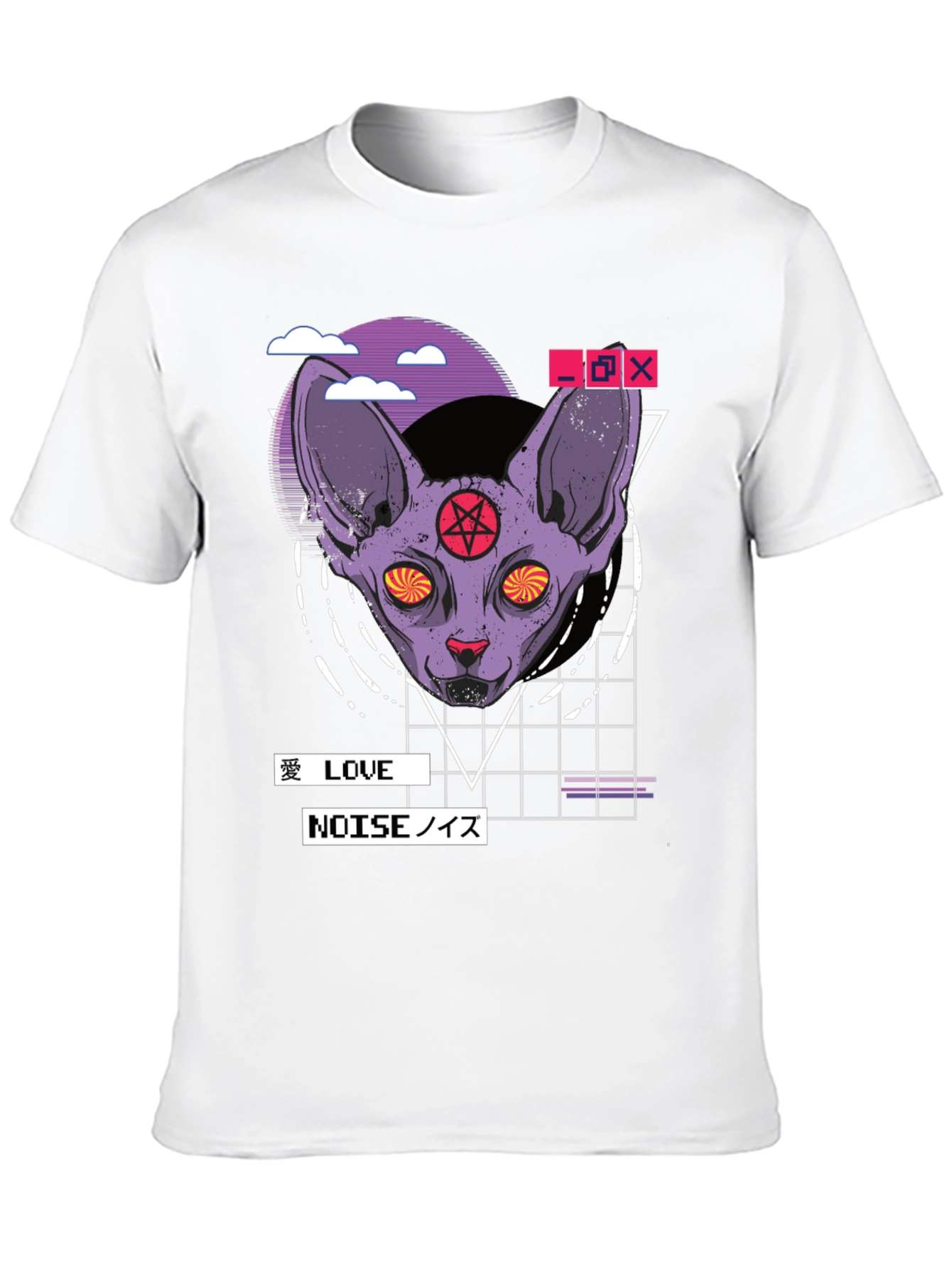 Occult Cat Graphic Tee - Edgy Aesthetic T-Shirt