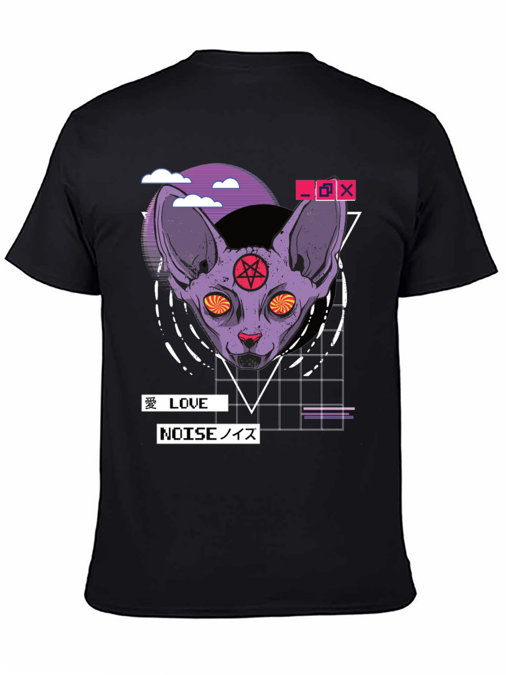 Occult Cat Graphic Tee - Edgy Aesthetic T-Shirt