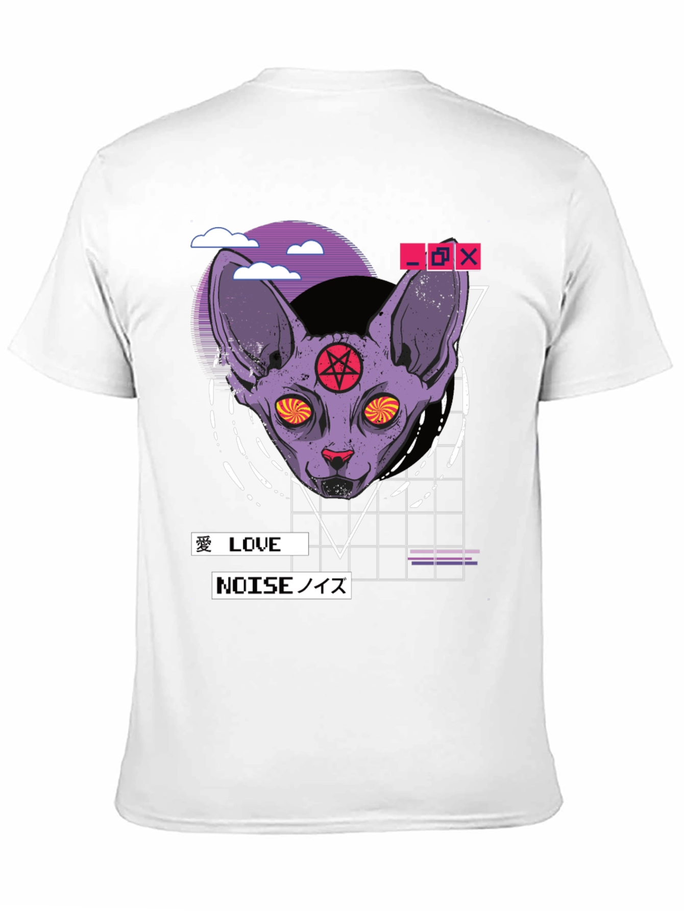Occult Cat Graphic Tee - Edgy Aesthetic T-Shirt