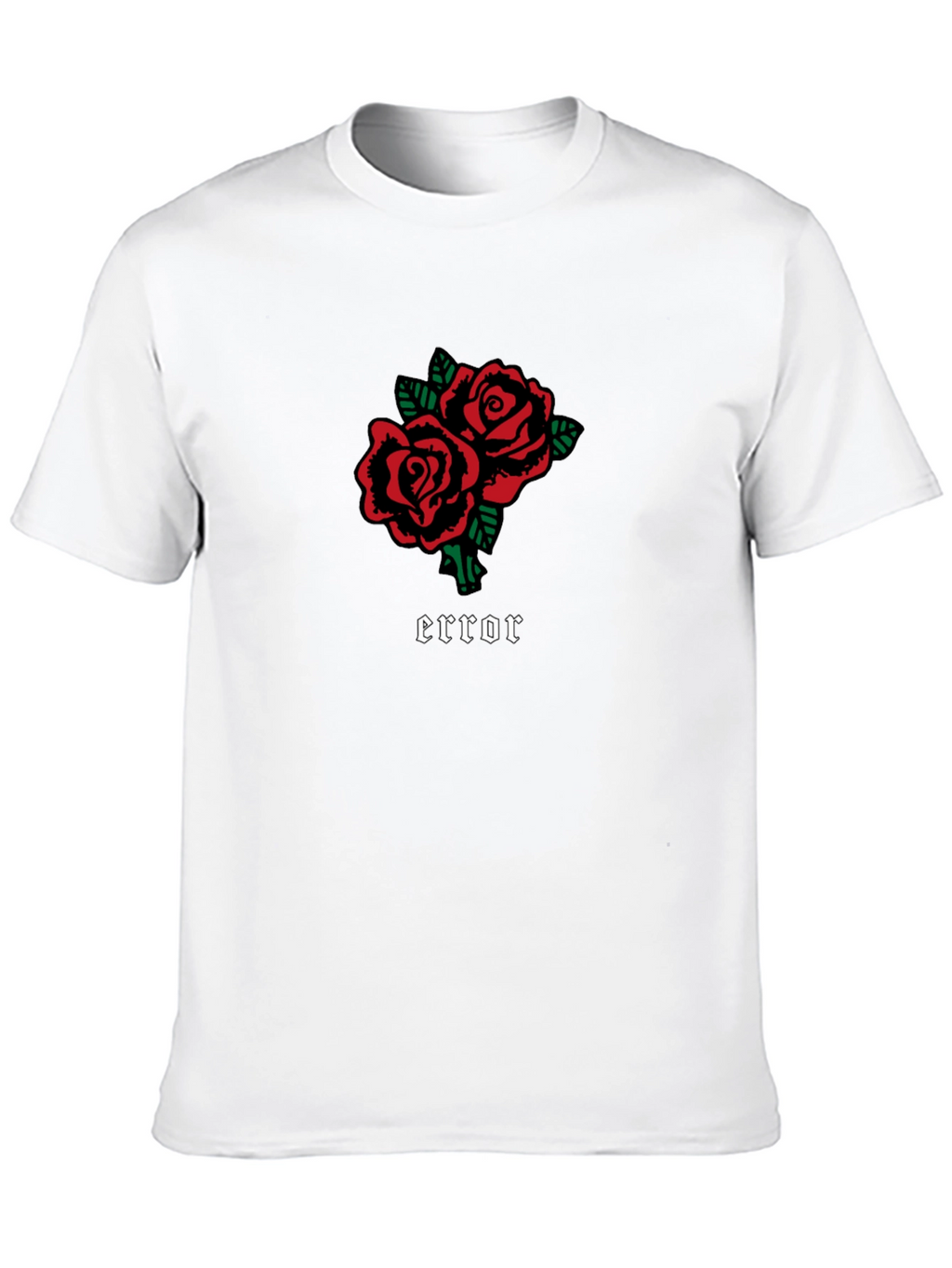 Error Roses Black Graphic Tee