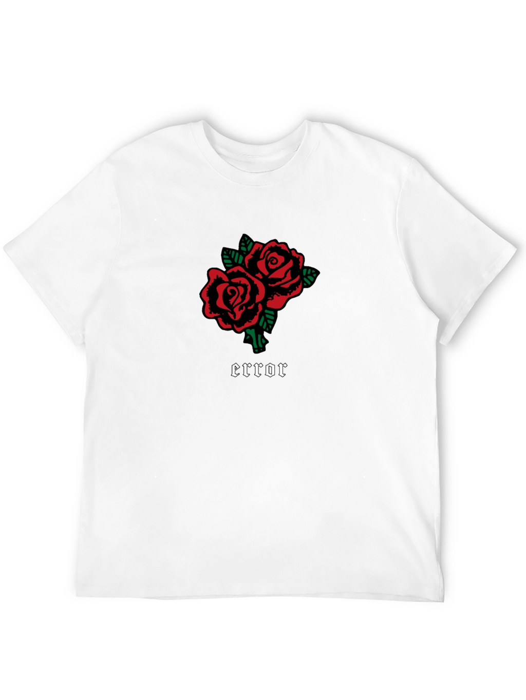 Error Roses Black Graphic Tee