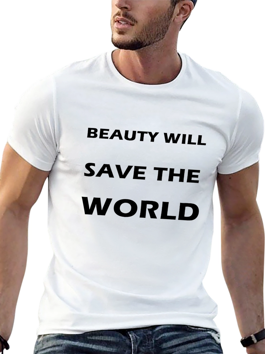 Beauty Will Save the World Black T-Shirt