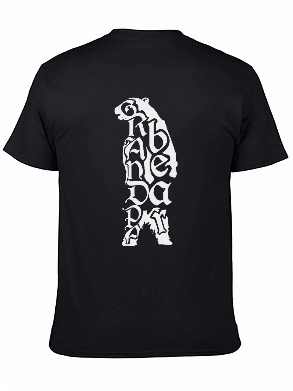 Black T-Shirt with Groundhog Design