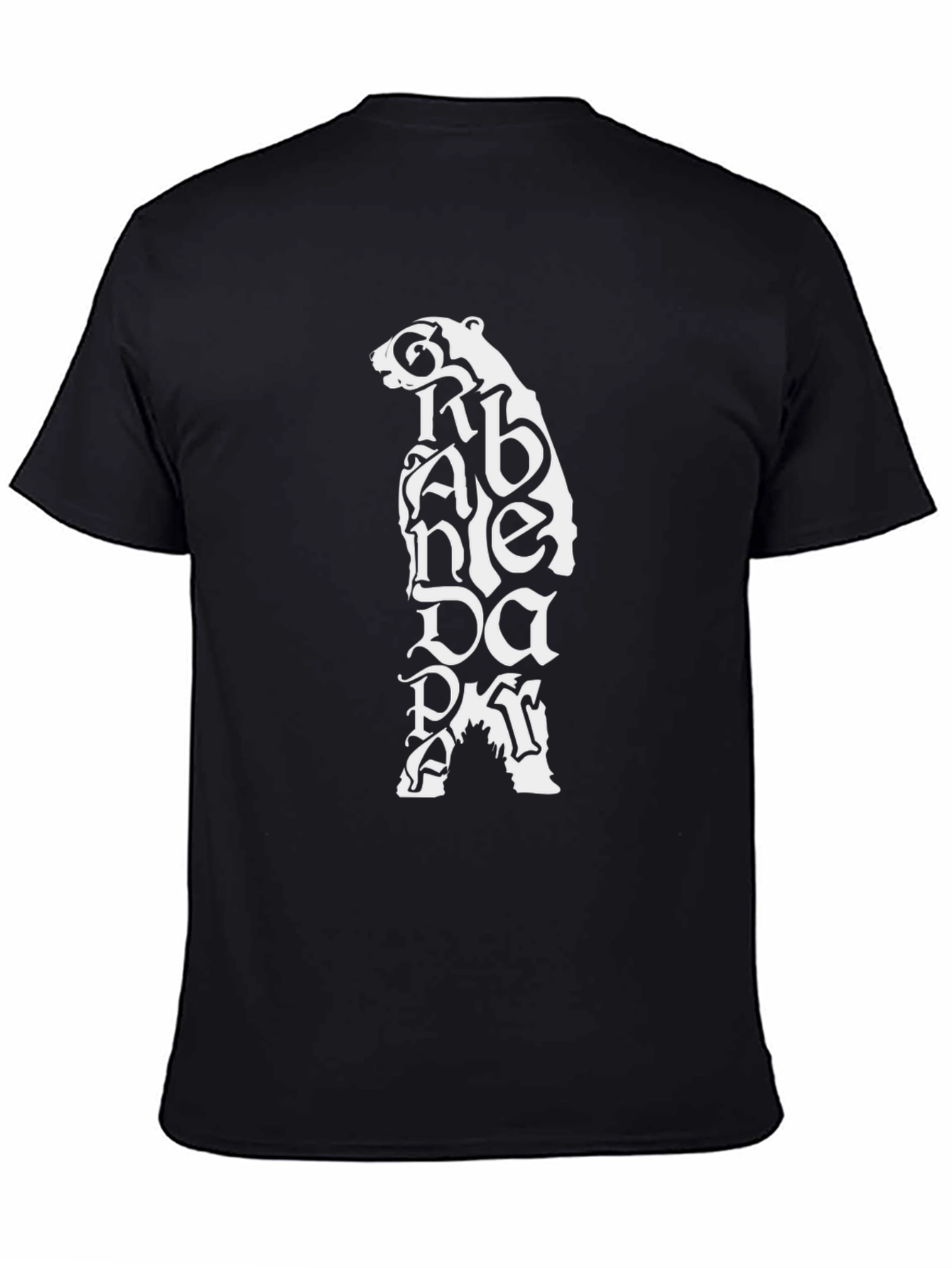 Black T-Shirt with Groundhog Design