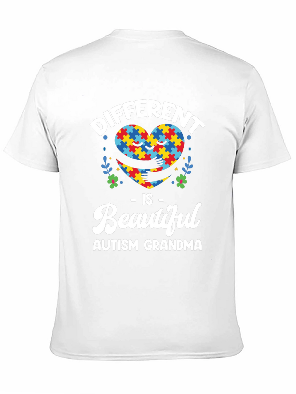 Autism Grandma T-Shirt - Different Is Beautiful