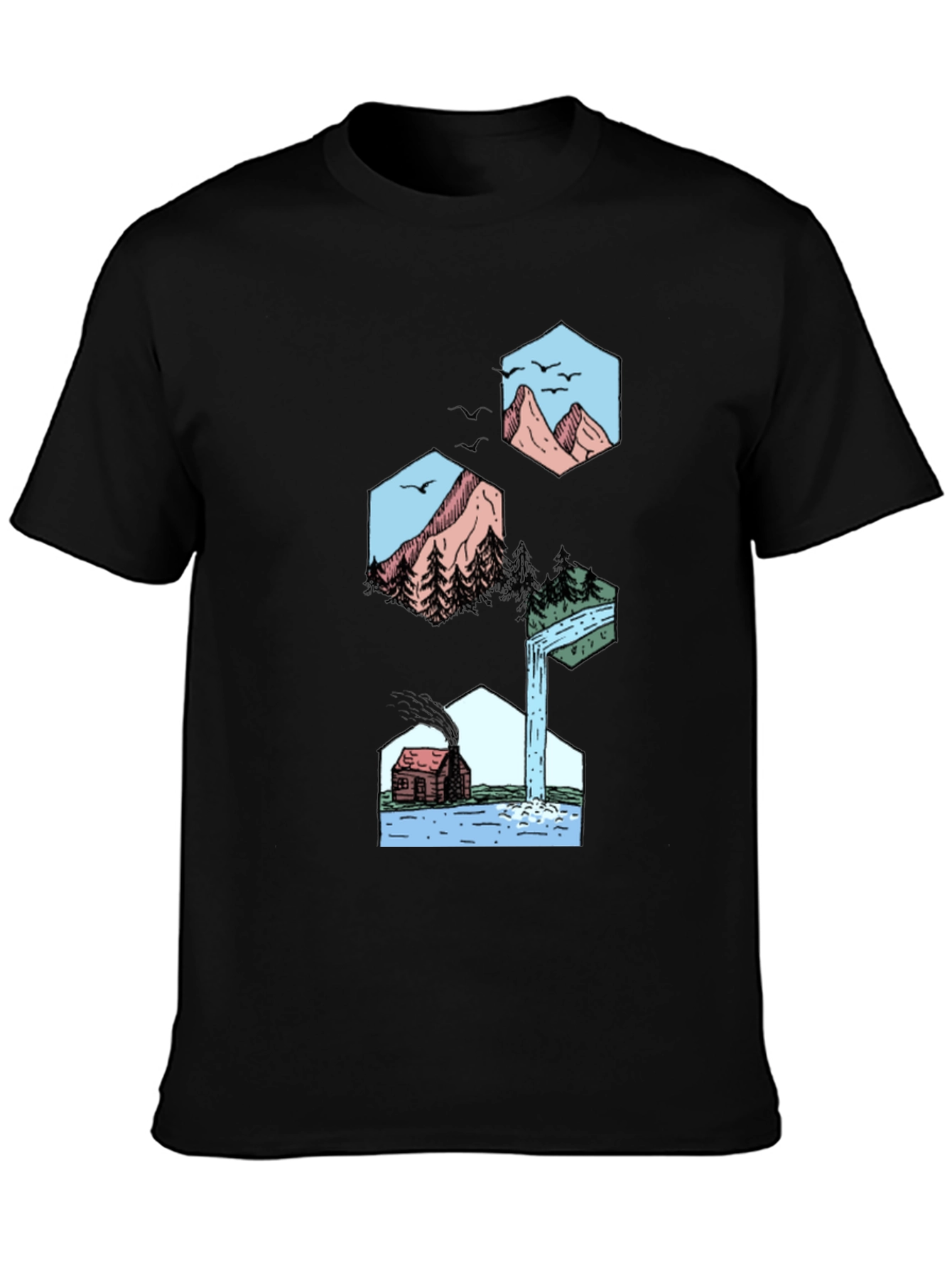 Nature Hexagon Graphic Tee