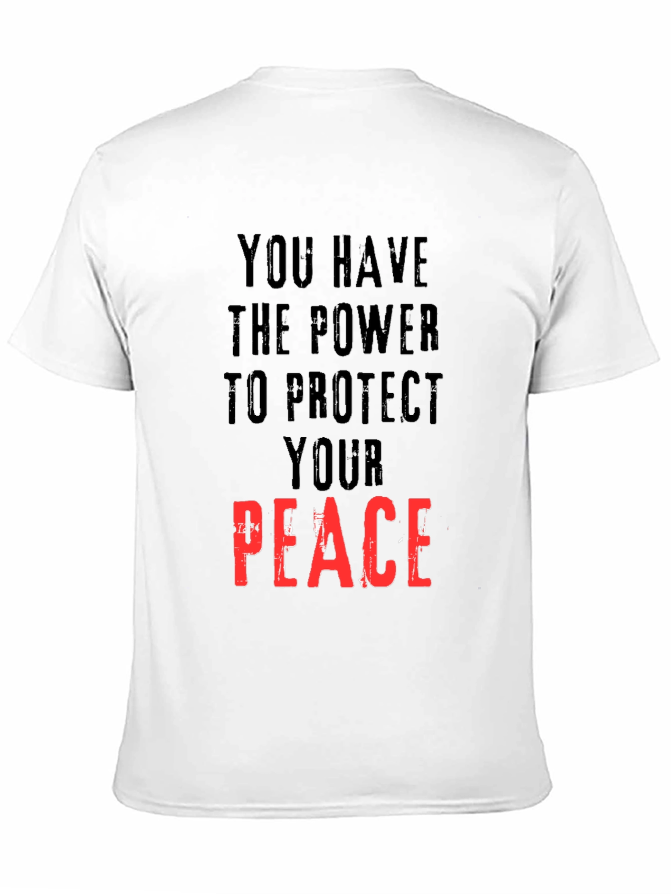 Power to Protect Peace Graphic Tee - Black