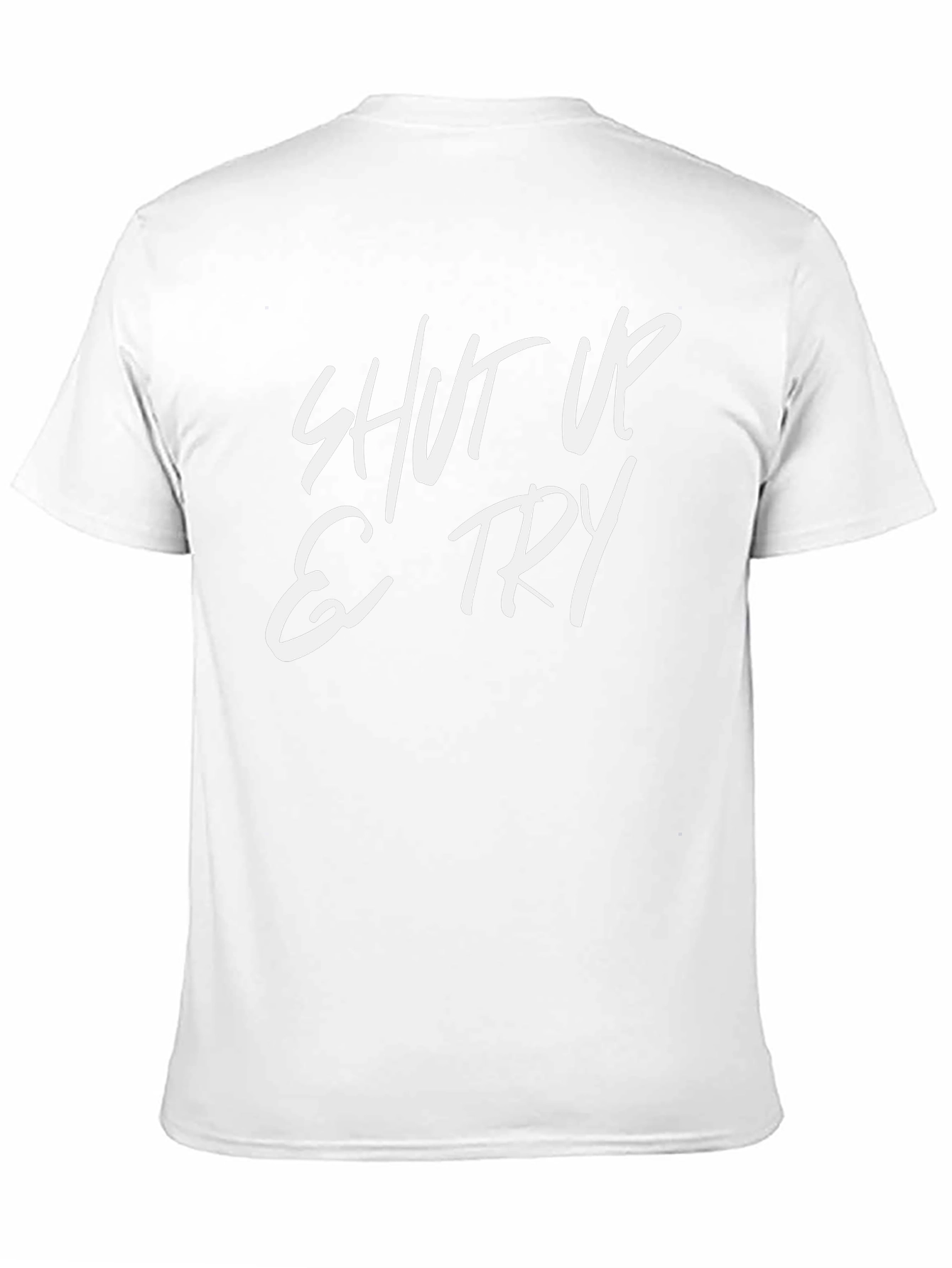 Shut Up and Try Graphic Tee - Black