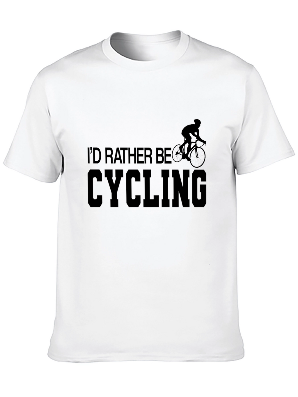 Id Rather Be Cycling T-Shirt - Black