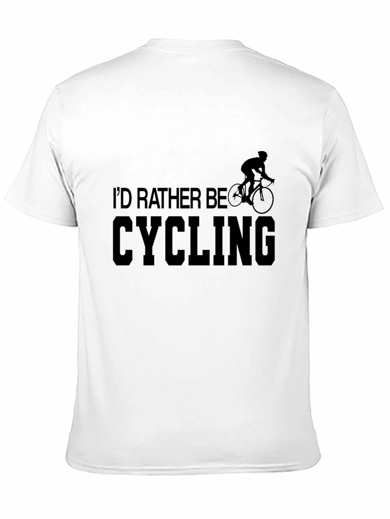 Id Rather Be Cycling T-Shirt - Black
