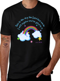 Rainbow Psalm T-Shirt: Rejoice and Be Glad