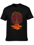 Guitar Tree Graphic Tee - Music Lover Shirt