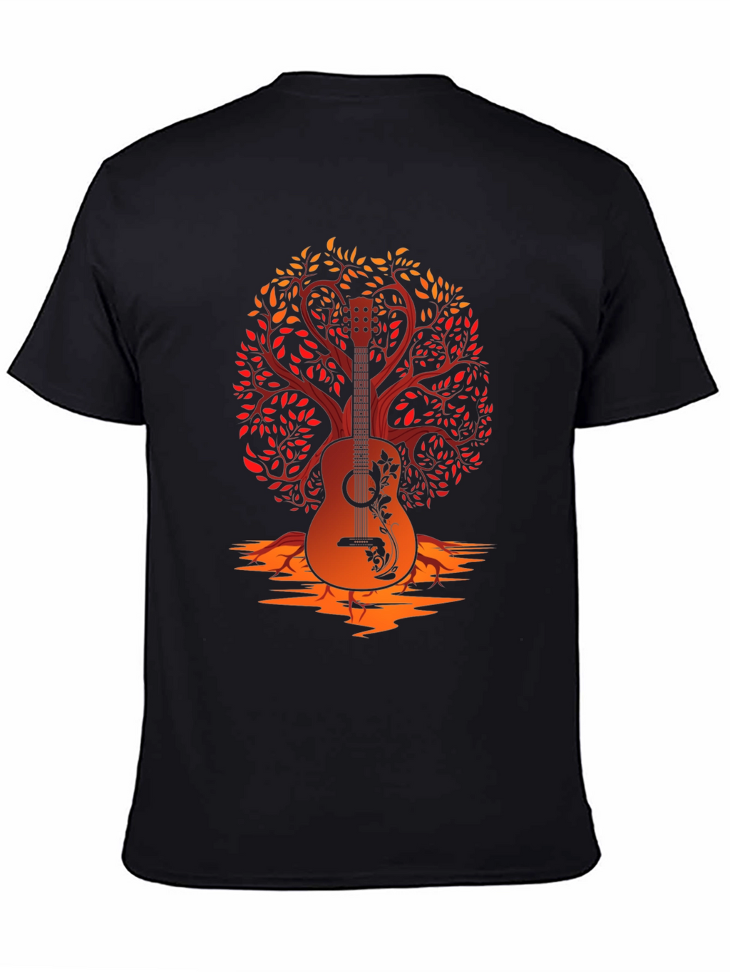 Guitar Tree Graphic Tee - Music Lover Shirt