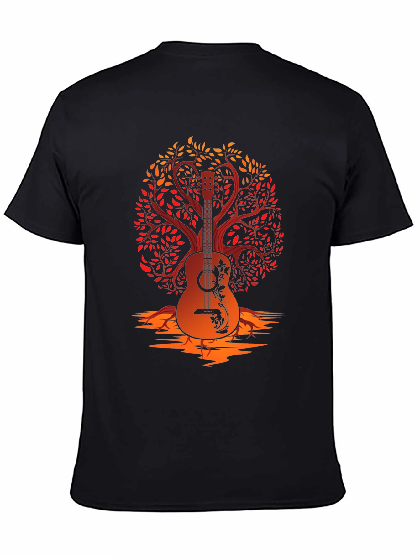 Guitar Tree Graphic Tee - Music Lover Shirt