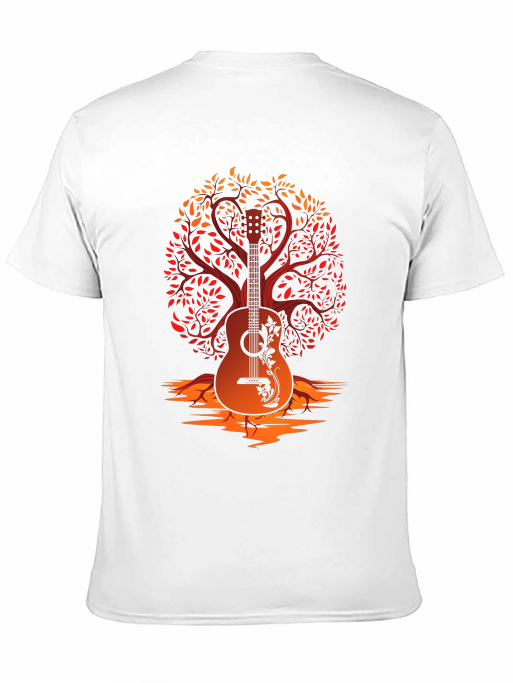 Guitar Tree Graphic Tee - Music Lover Shirt