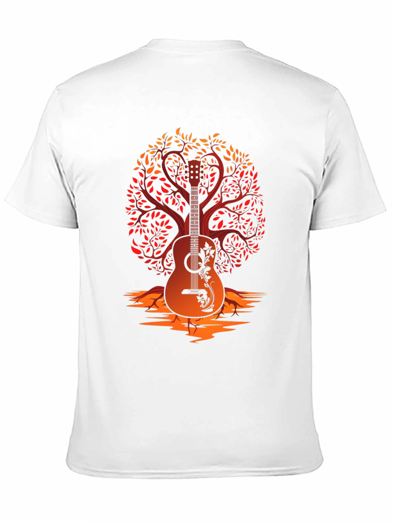 Guitar Tree Graphic Tee - Music Lover Shirt