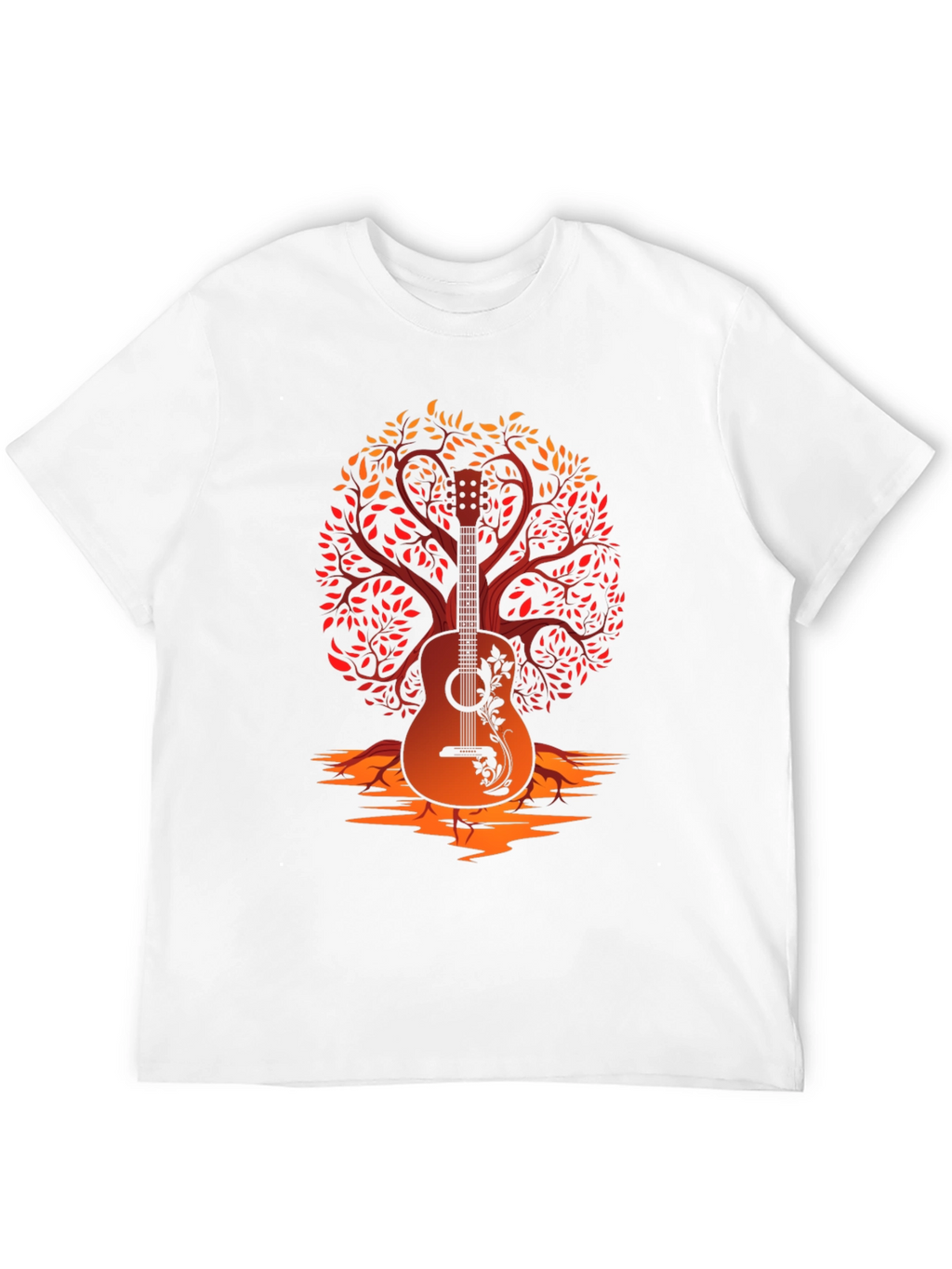 Guitar Tree Graphic Tee - Music Lover Shirt