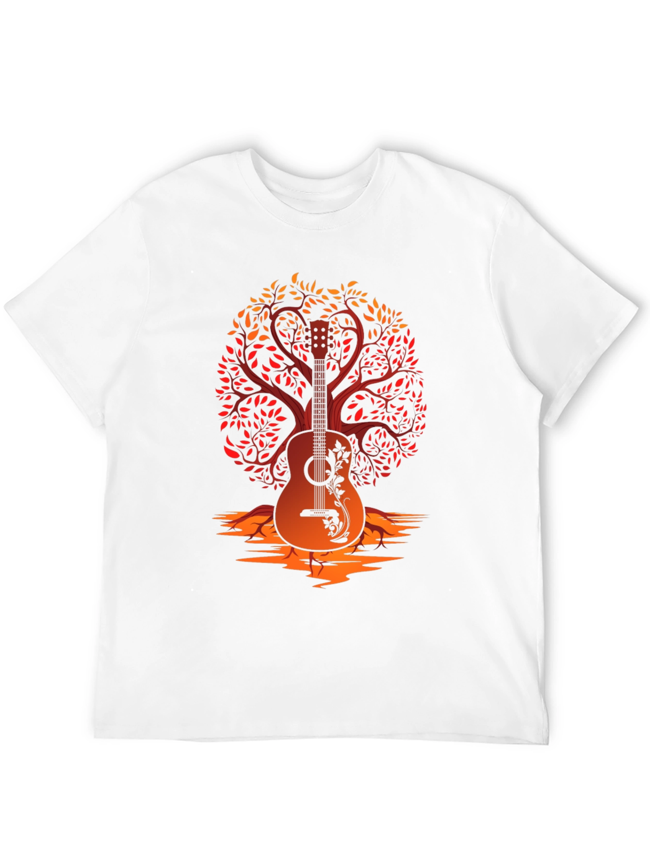 Guitar Tree Graphic Tee - Music Lover Shirt