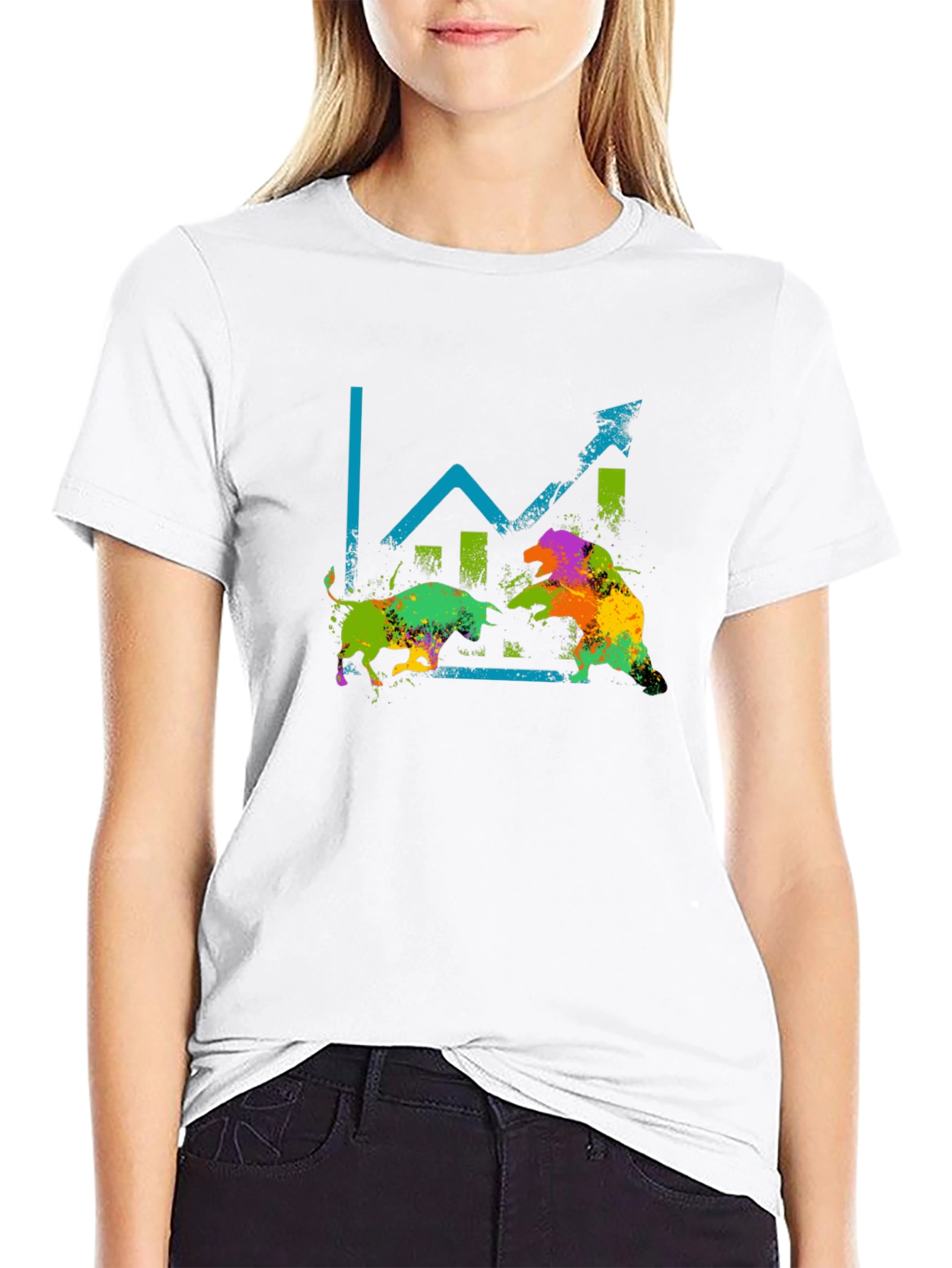 Bull vs Bear Stock Market T-Shirt