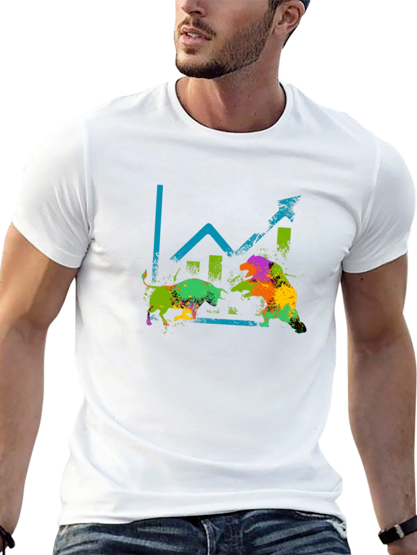 Bull vs Bear Stock Market T-Shirt