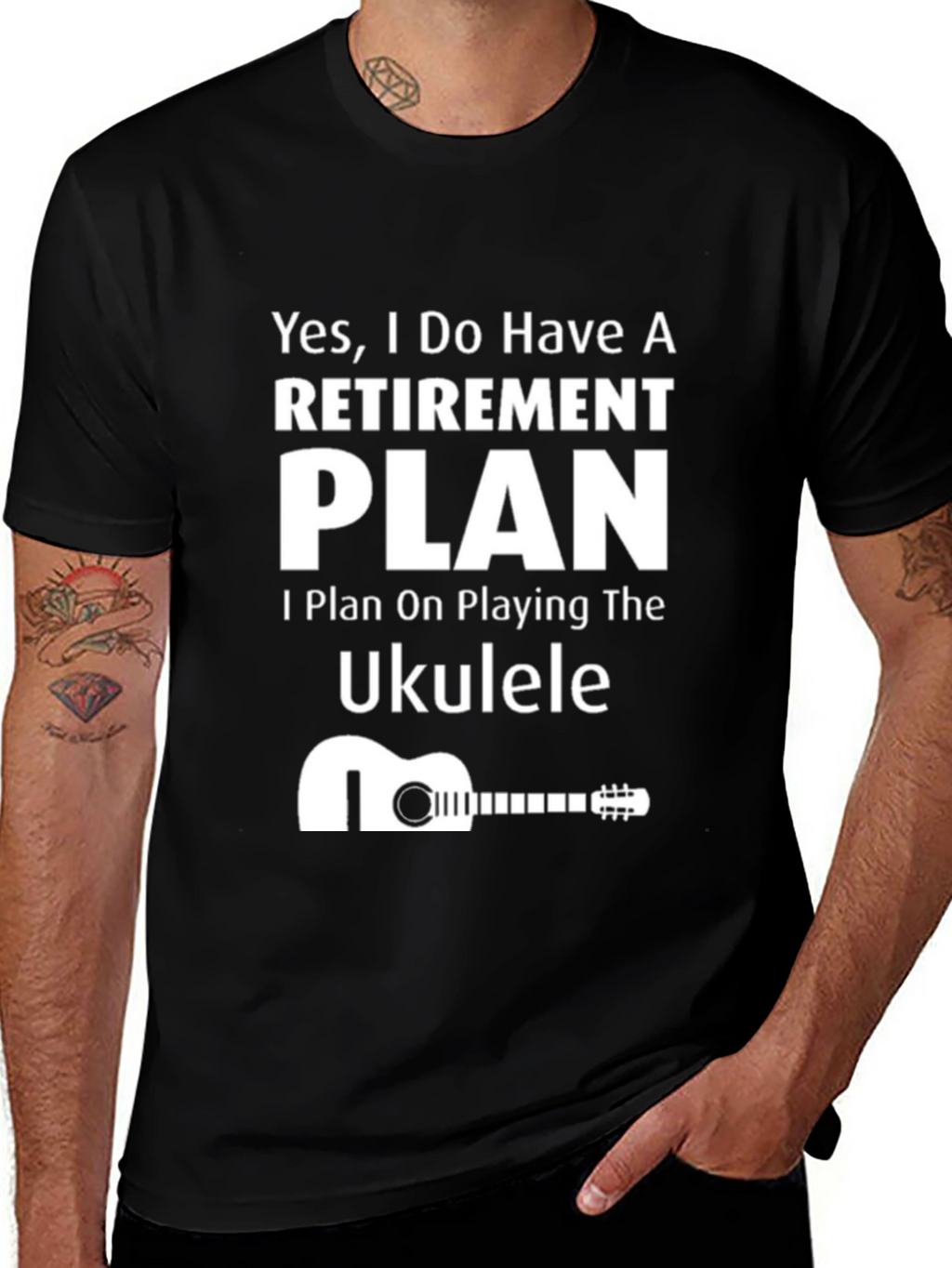Retirement Plan Ukulele T-Shirt