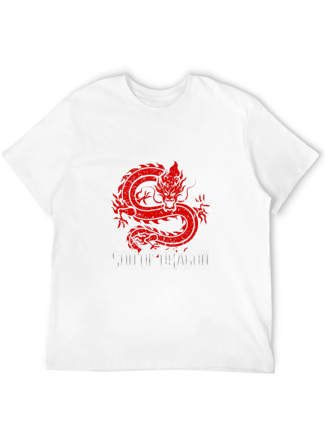 Son of Dragon Graphic Tee - Bold Red Dragon Design