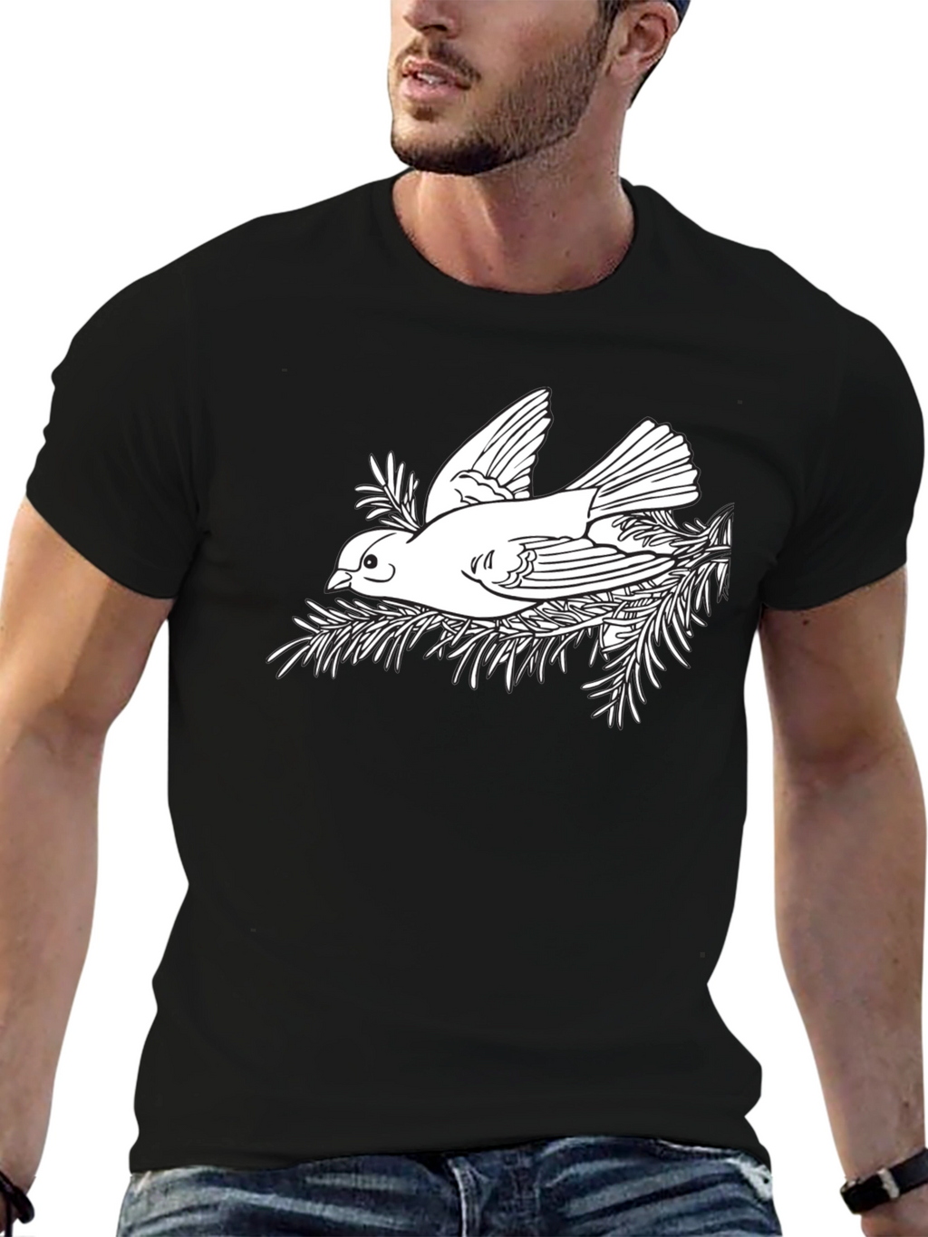 Bird in Nest Graphic T-Shirt