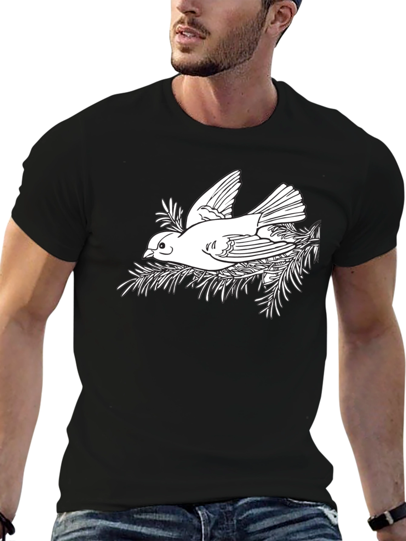 Bird in Nest Graphic T-Shirt
