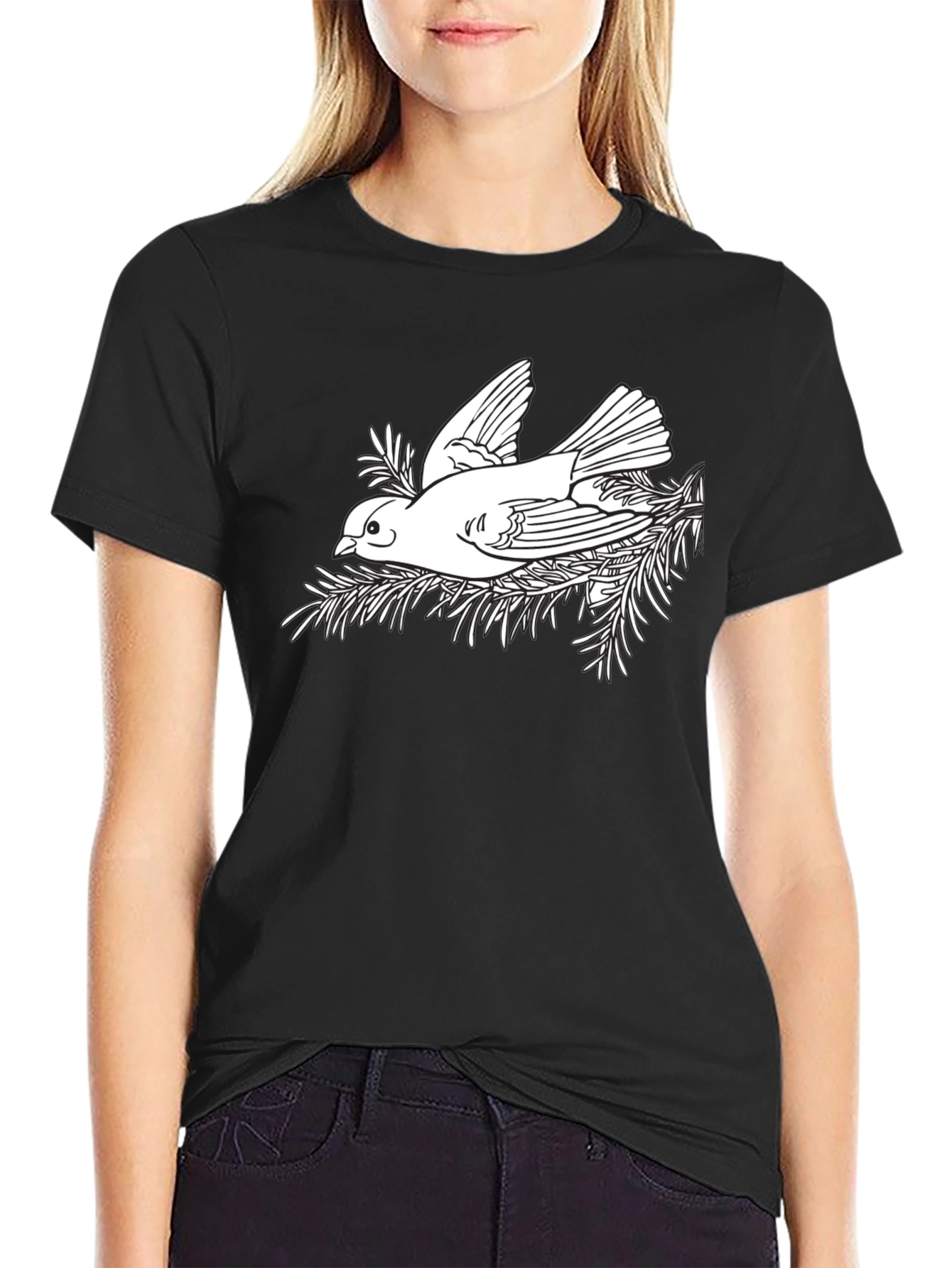Bird in Nest Graphic T-Shirt