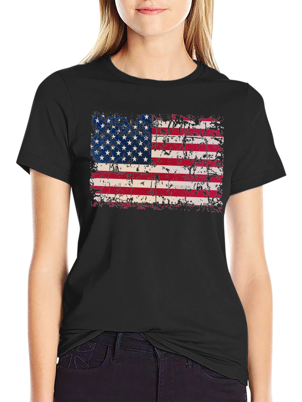 Distressed American Flag T-Shirt
