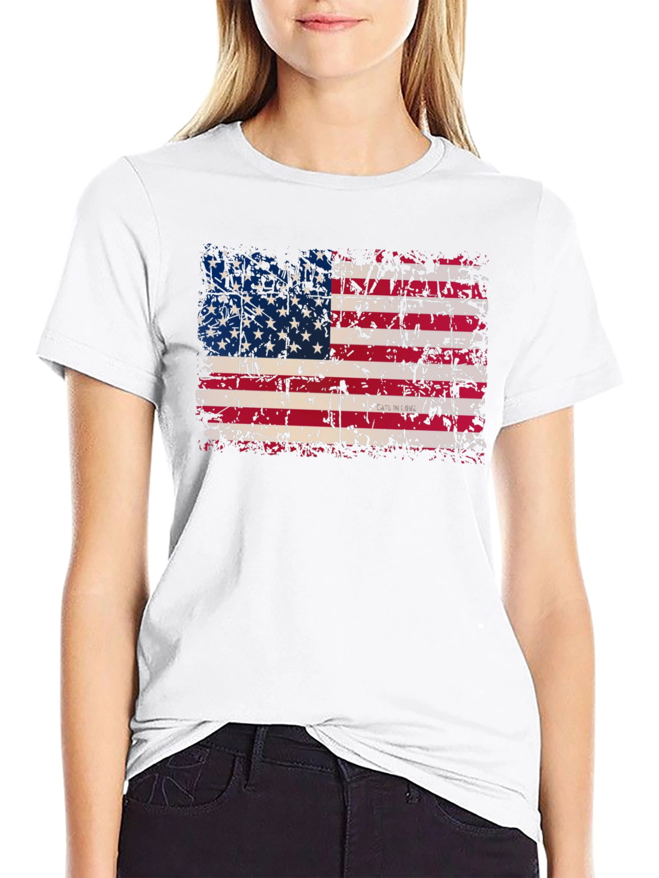 Distressed American Flag T-Shirt