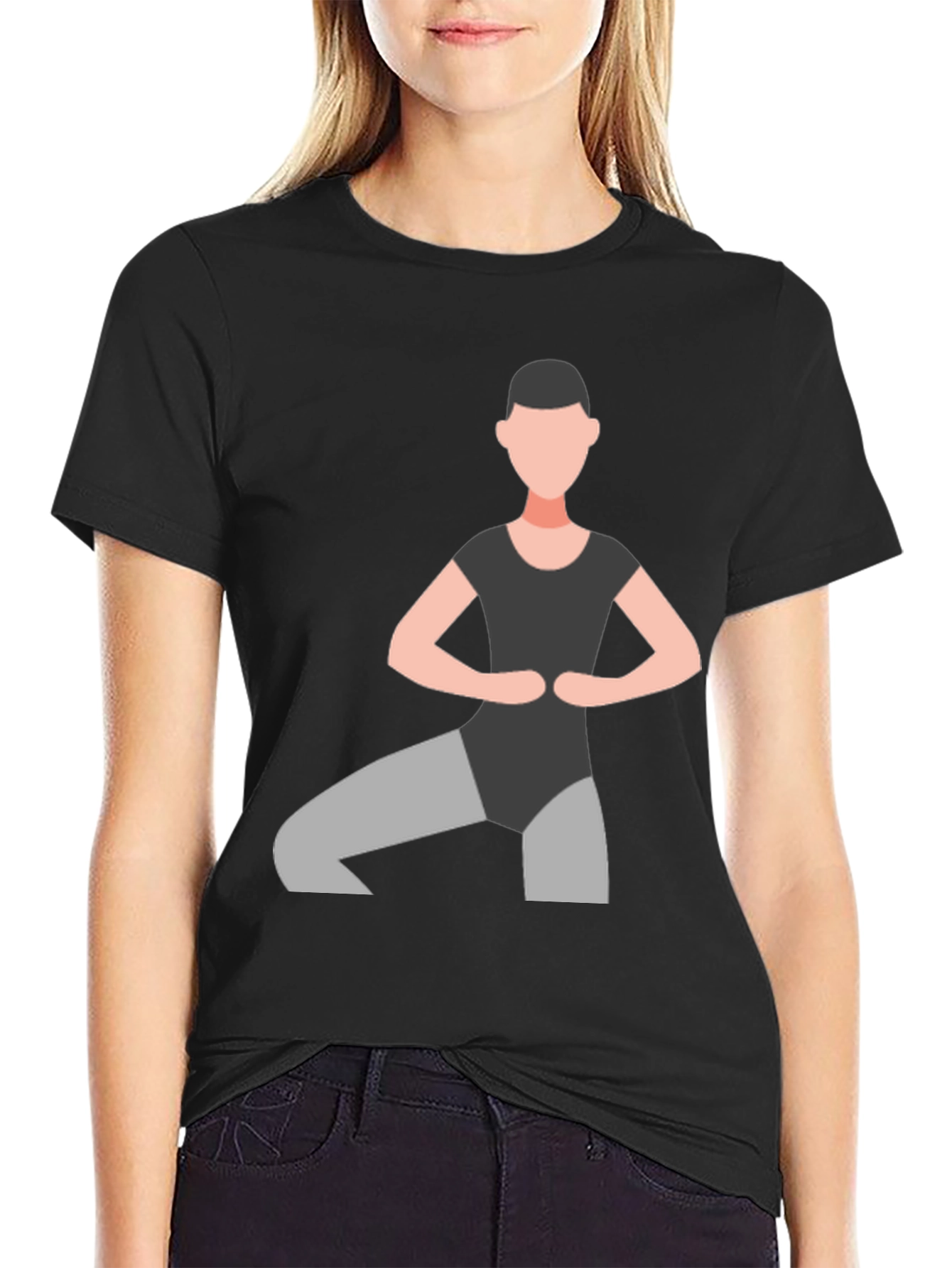Ballet Dancer Graphic T-Shirt - Black Unisex