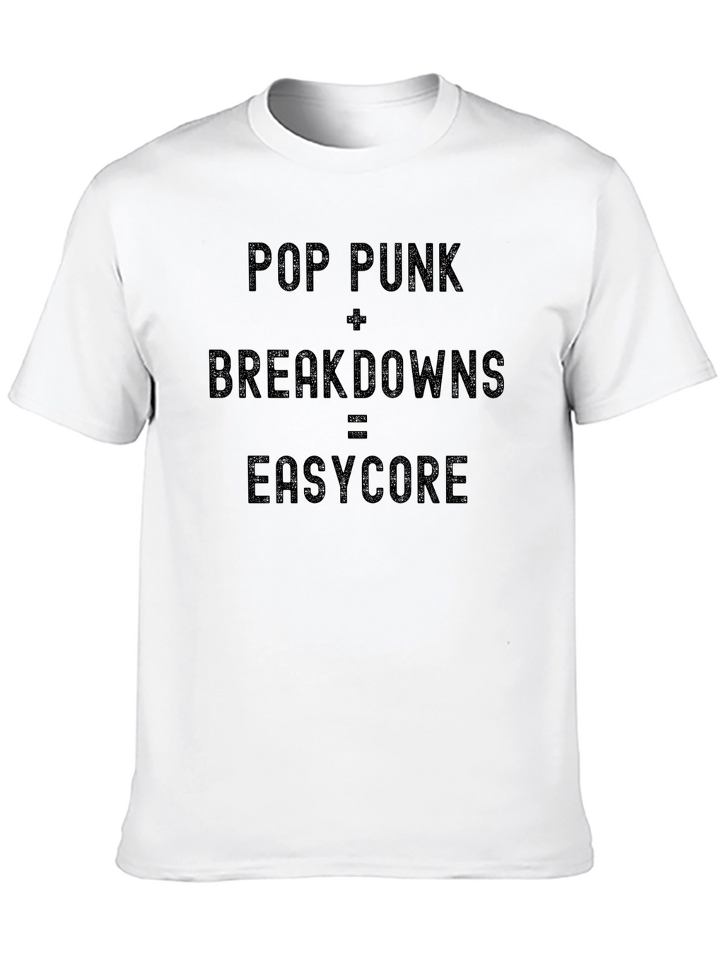 Pop Punk Breakdowns Easycore Black T-Shirt