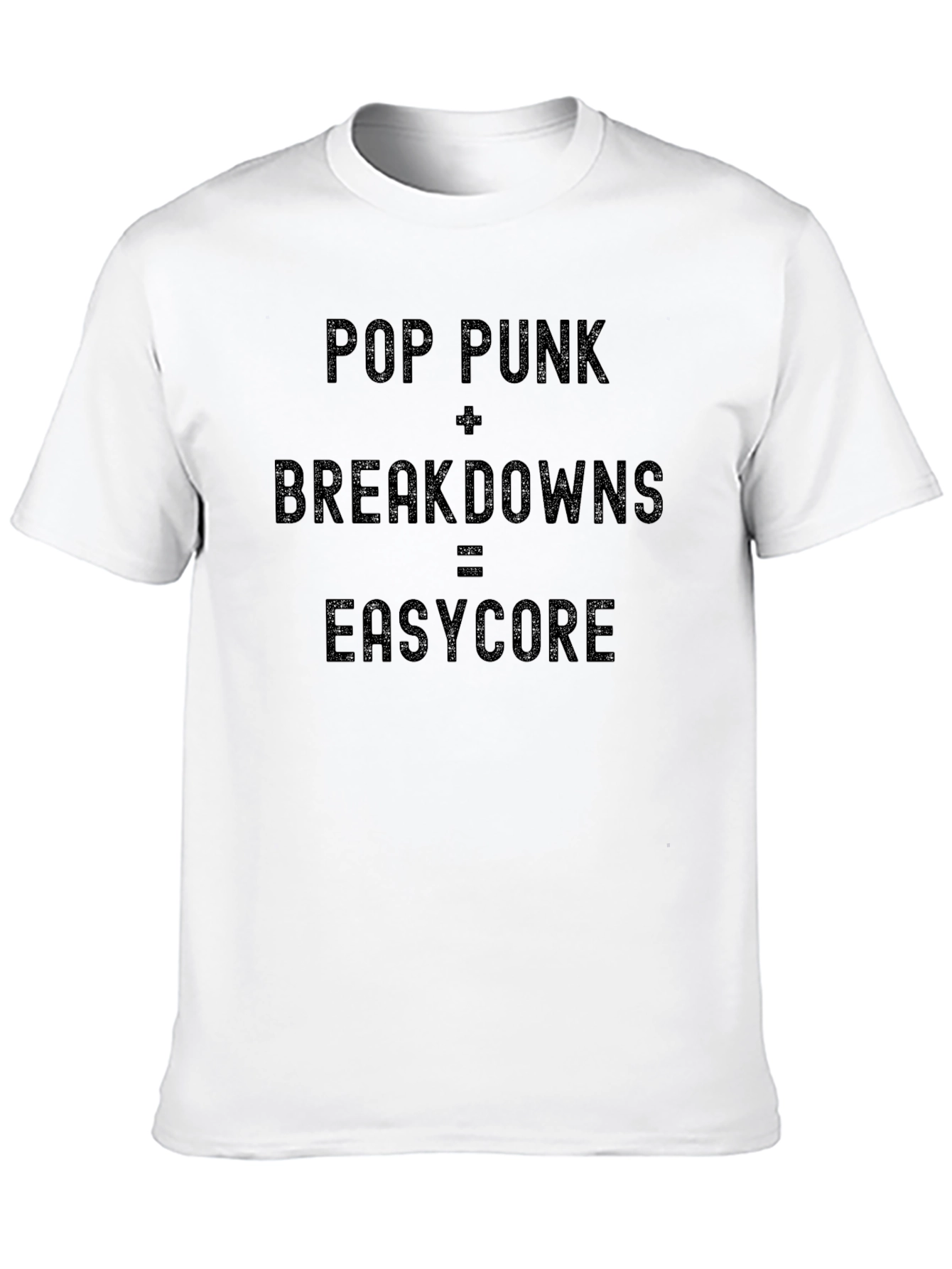 Pop Punk Breakdowns Easycore Black T-Shirt