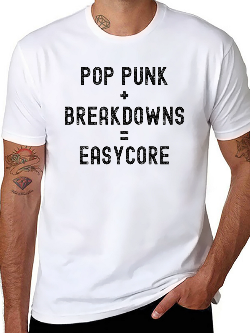 Pop Punk Breakdowns Easycore Black T-Shirt