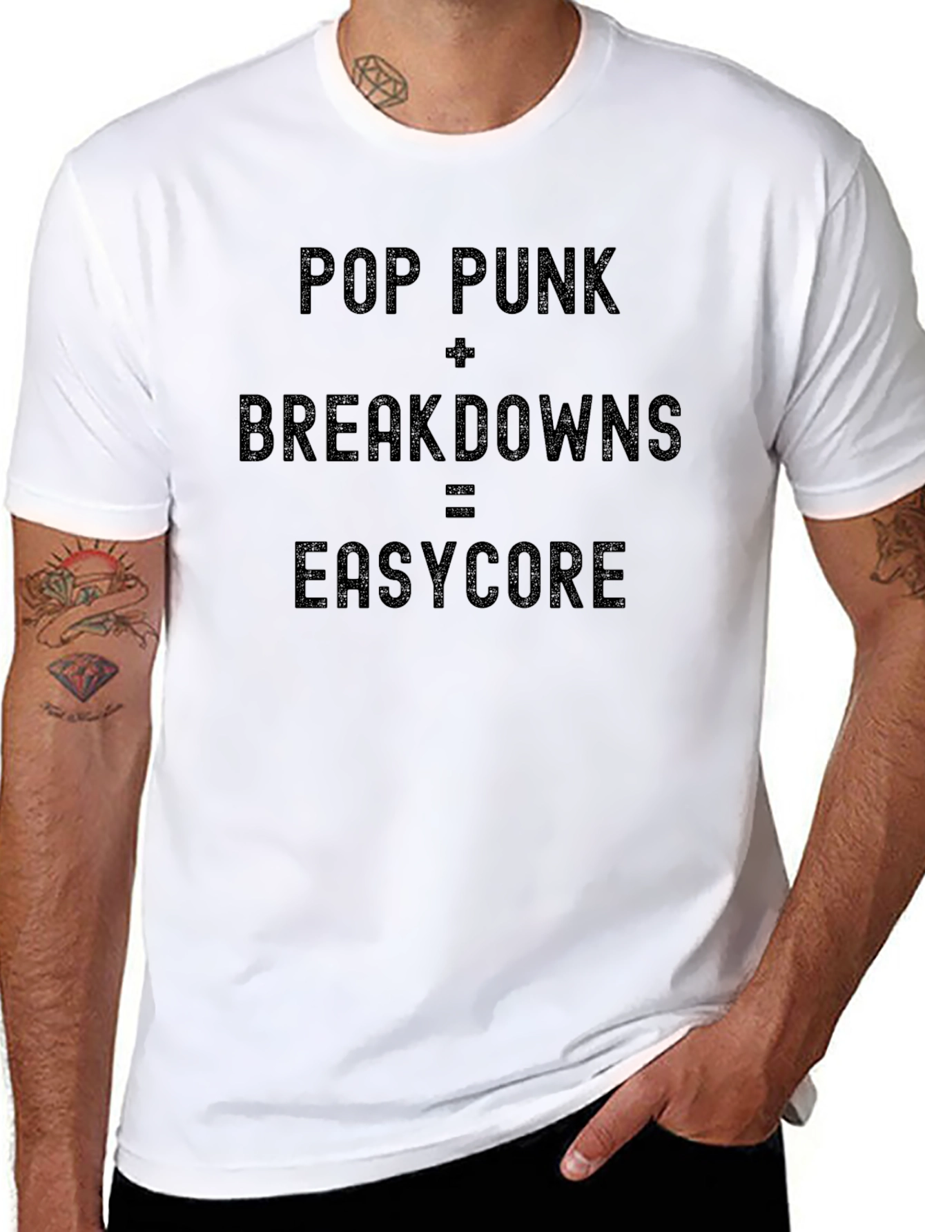 Pop Punk Breakdowns Easycore Black T-Shirt