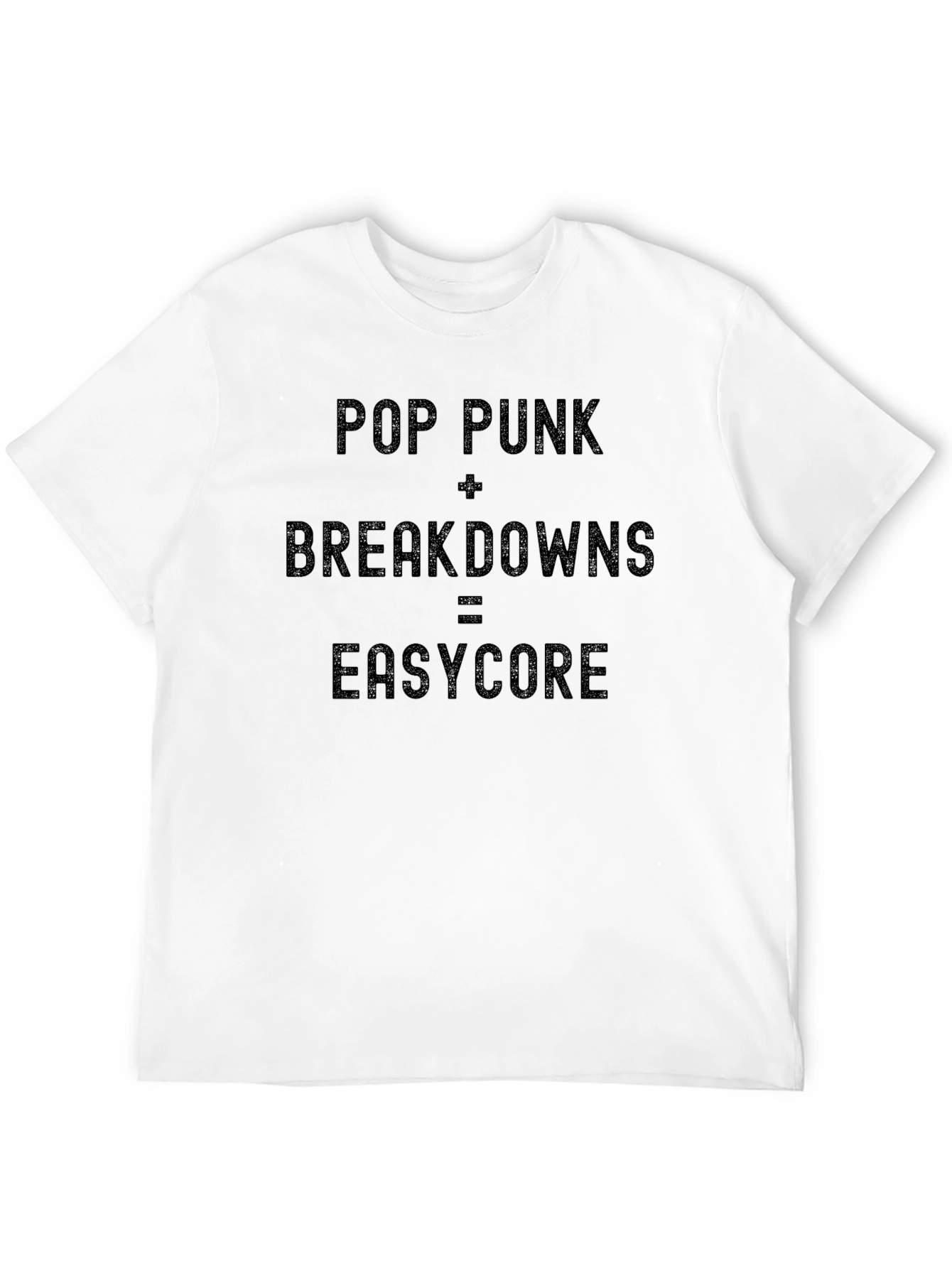 Pop Punk Breakdowns Easycore Black T-Shirt