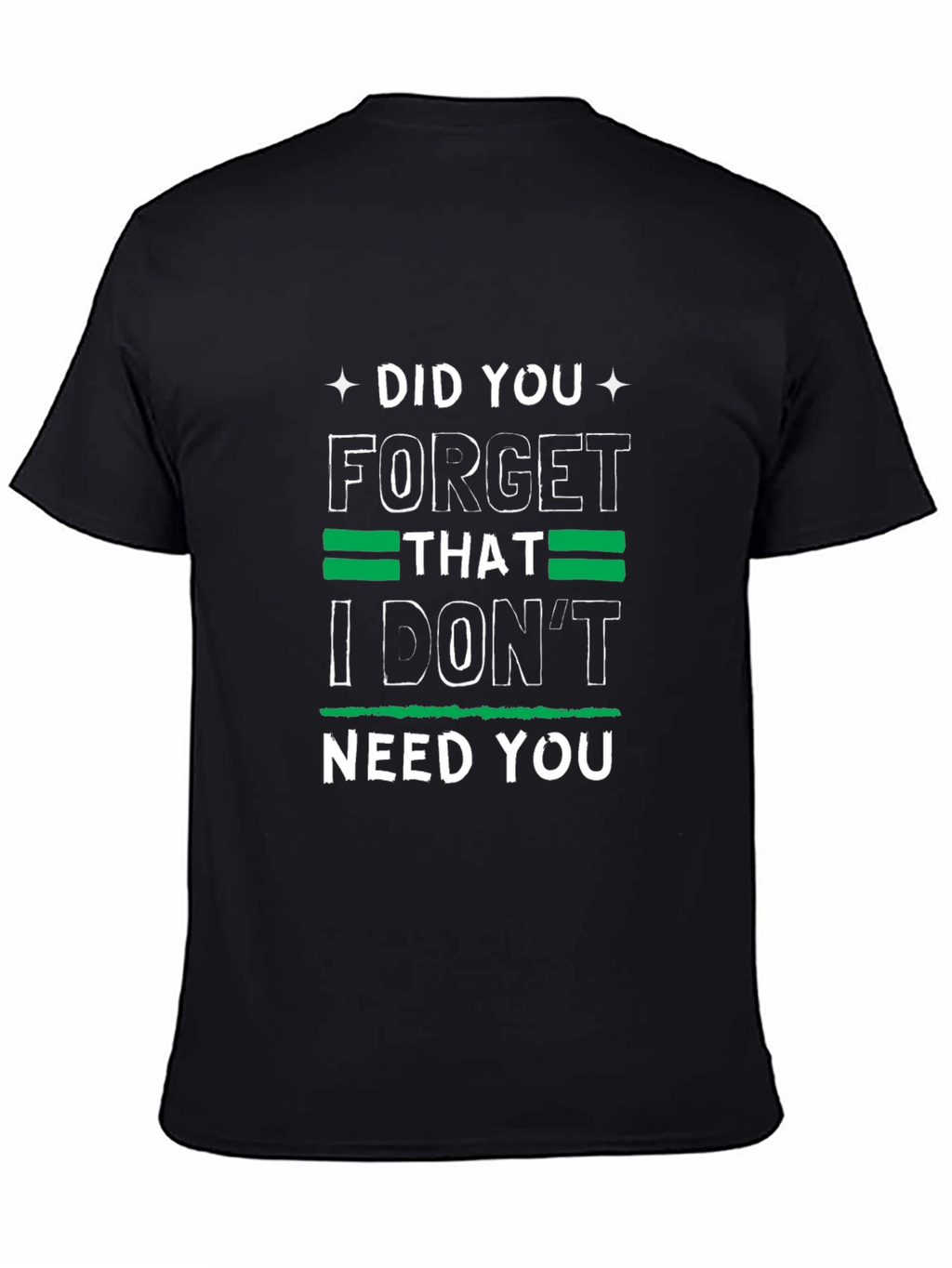 Funny Graphic Tee: I Dont Need You