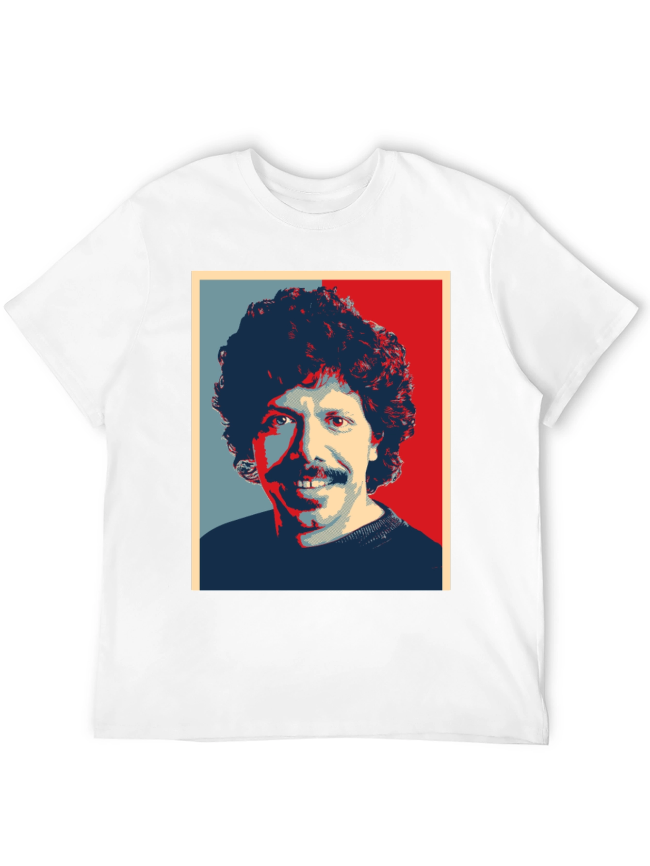 Retro Portrait Graphic Tee - Mens Black T-Shirt
