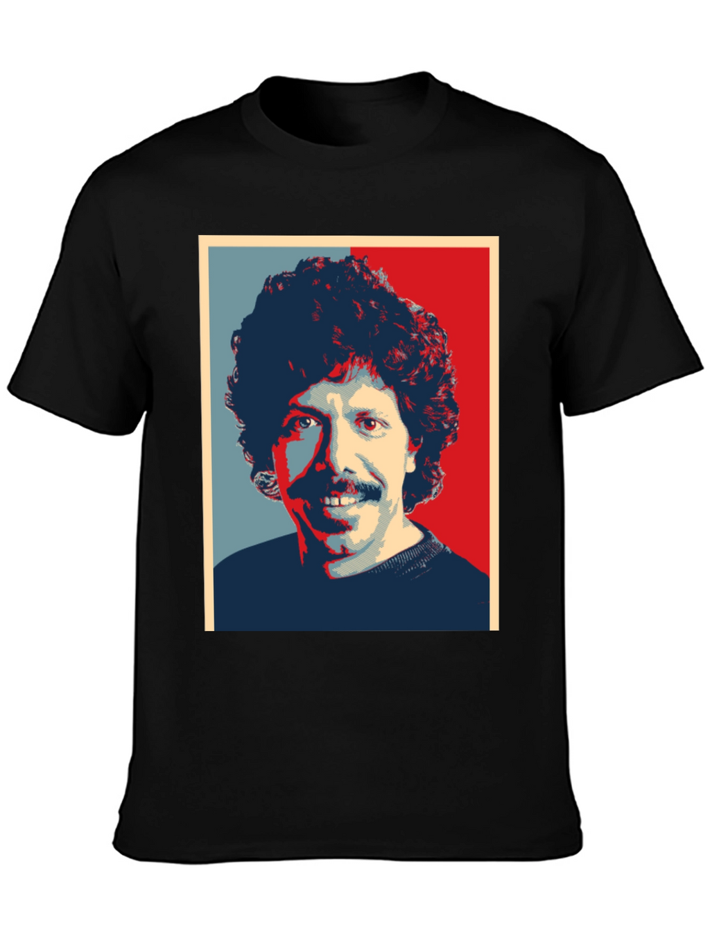 Retro Portrait Graphic Tee - Mens Black T-Shirt