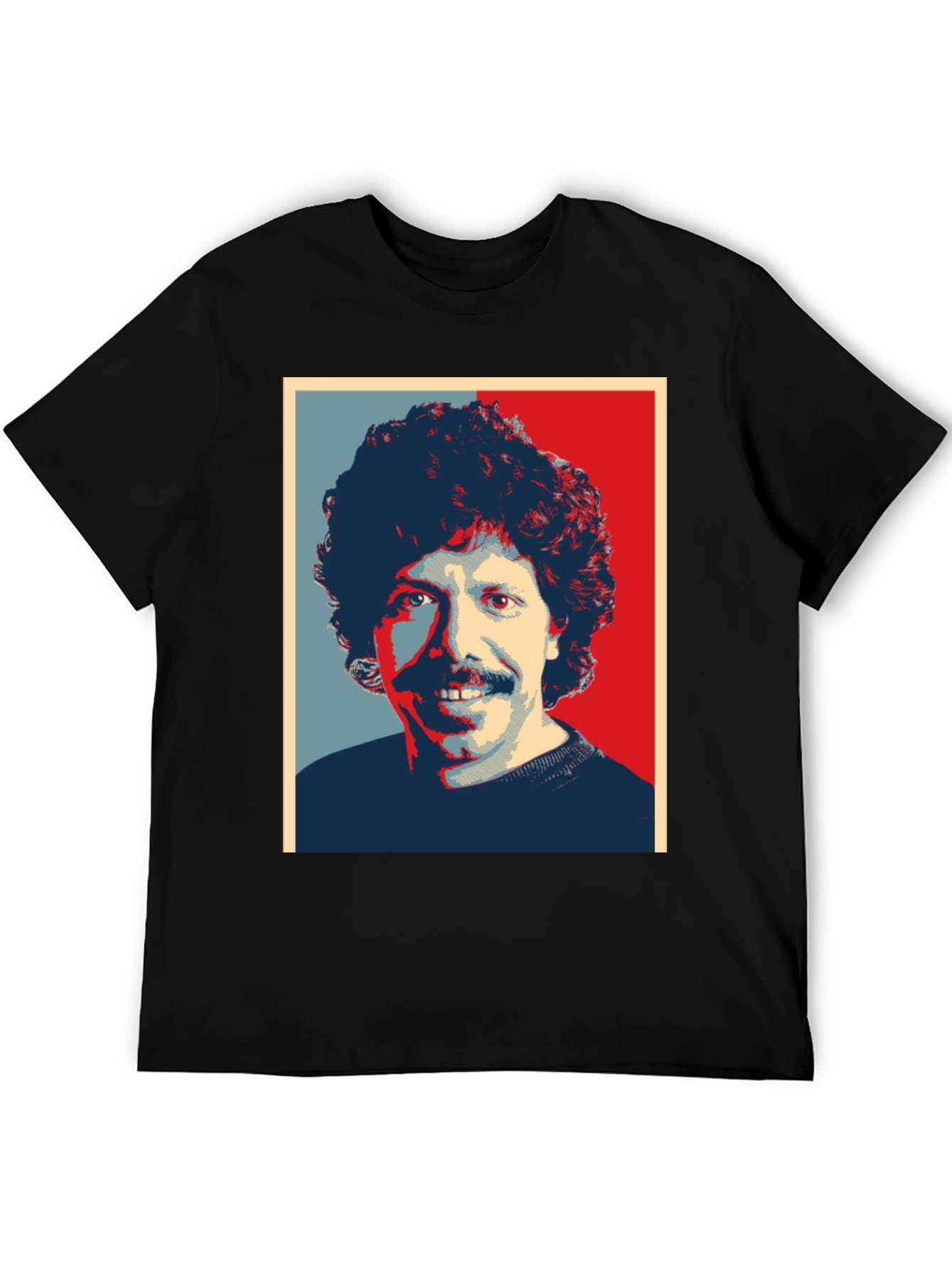 Retro Portrait Graphic Tee - Mens Black T-Shirt