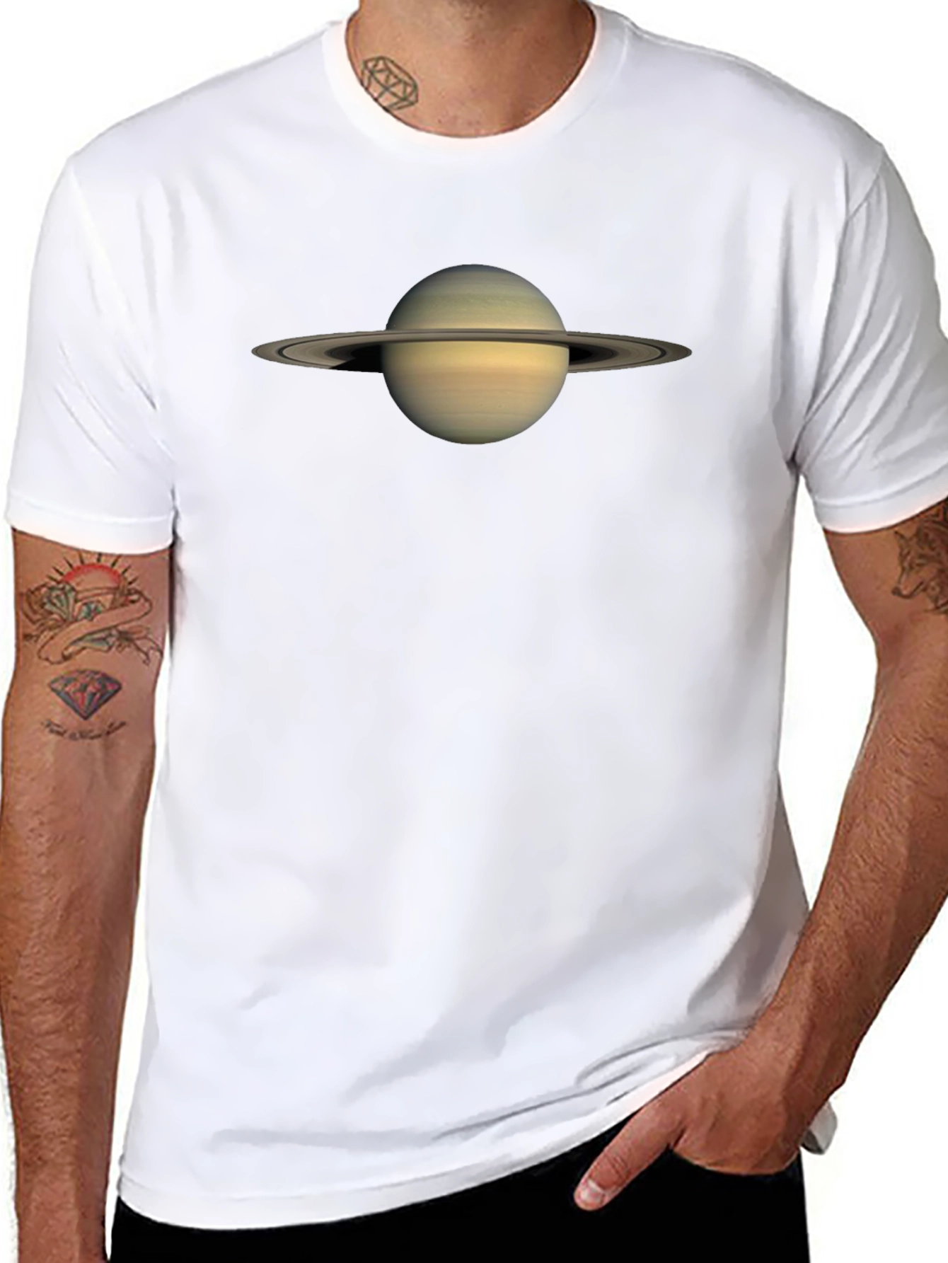 Saturn Graphic T-Shirt - Space Lover Tee