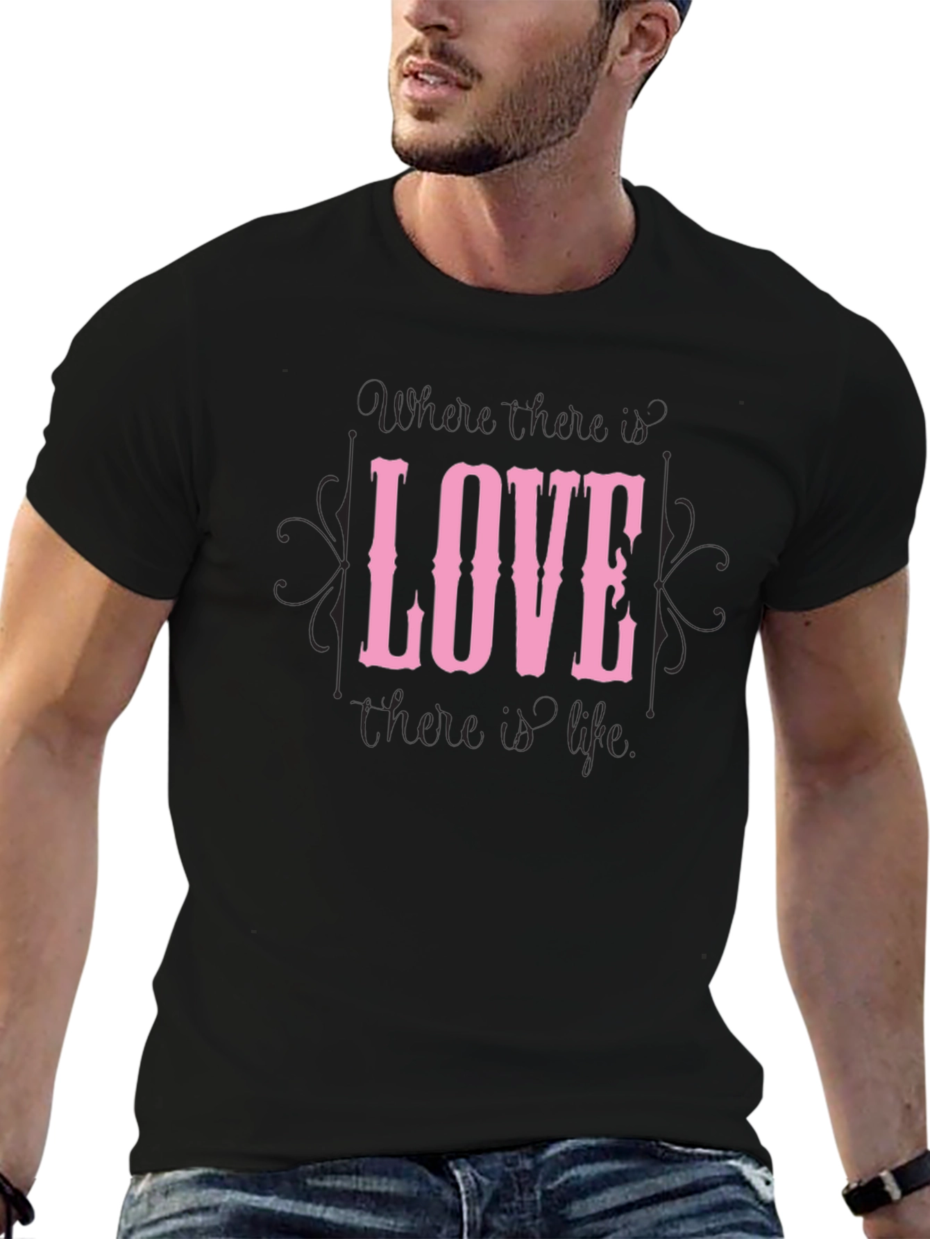 Love Graphic Black T-Shirt