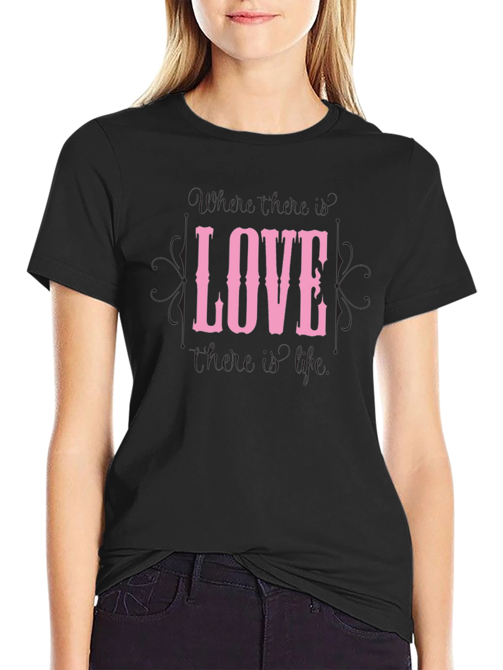 Love Graphic Black T-Shirt