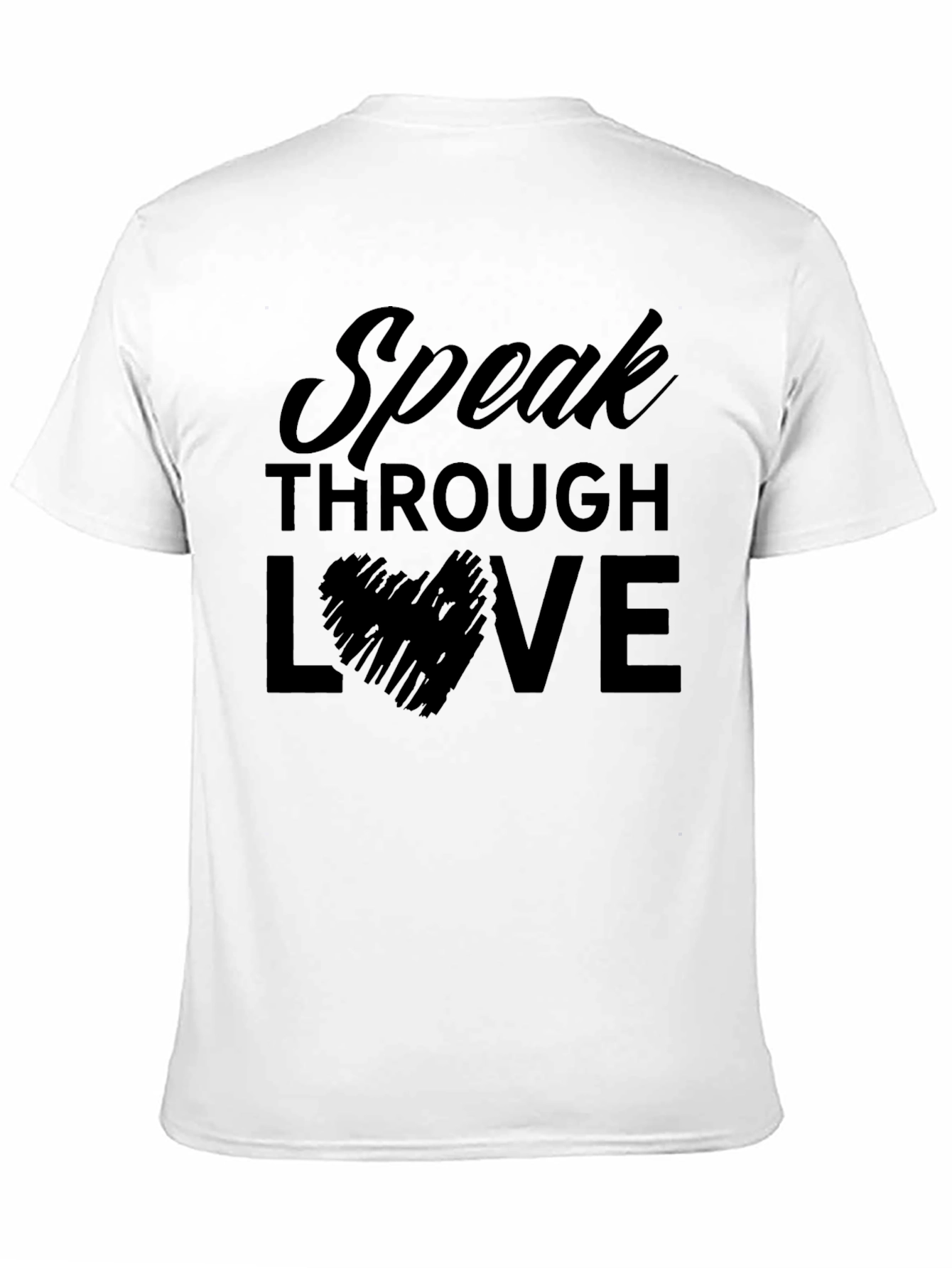 Speak Through Love Graphic T-Shirt - Stylish Mens Tee